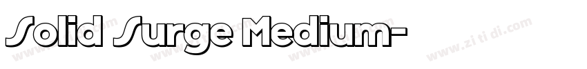 Solid Surge Medium字体转换